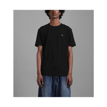  SuperHUEMN Striped Fitted T-shirt (Black)