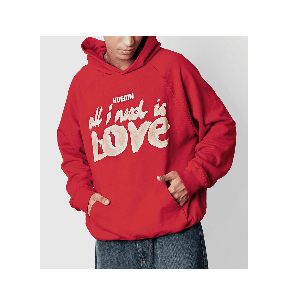 All red outlet hoodie