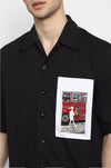 Handcrafted 'Missing Person' Safari Shirt (Black)