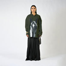  Horse printed cotton shirt - Dark Green