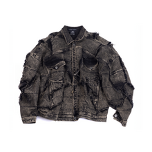  Oversized unisex jacket with 100 patched panels (Dusk)