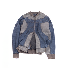  Oversized unisex panelled denim jacket