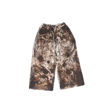  Oversized unisex denim with all-over hand-painted mud-washed surface (White)