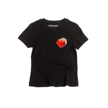  Embroidered Fitted T-shirt (Black)