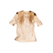  Oversized unisex mud-washed fitted t-shirt (White)