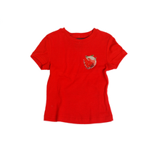  Embroidered Fitted T-shirt (Red)
