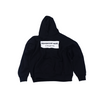 Oversized unisex 'Advertise here' hoodie (Black)