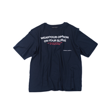  'Wear your opinion' T-shirt (Navy blue)