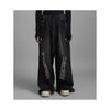 SuperHUEMN Dark Wash Tinted Effect Classic Distressed Jeans (Black)