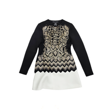  A-line 'Snake-skin' dress