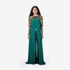Green Hand Embroidered Long Tunic