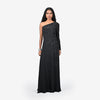 Off shoulder hand-embroidered gown