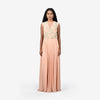Powder Pink Embroidered Maxi Dress