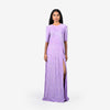 Sequinned striped Full Length Dress - Lavender