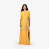 Mustard Full Length sequins Dress