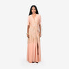 Sequinned Silk sunset dress (Powder pink)