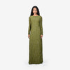 Olive green sequins gown
