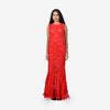 Red Organza gown