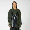 Horse printed cotton shirt - Dark Green