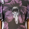 Sculpted purple lycra dress