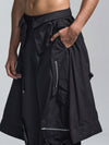 Cargo pants with deconstructed shirt - Black