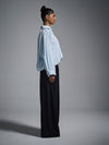 Cropped oversized shirt - Powder Blue