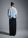Cropped oversized shirt - Powder Blue