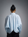 Cropped oversized shirt - Powder Blue