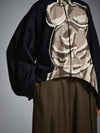 Pleated barrel pant - Brown