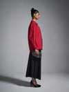 Inside out raw-edged shirt - Red