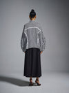 Zipped racer shirt - Pinstriped