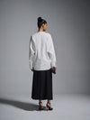 Inside out raw-edged shirt - White