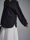Inside out raw-edged shirt - Black