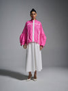Zipped racer shirt - Hot Pink