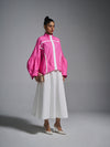 Zipped racer shirt - Hot Pink