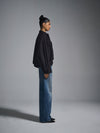 Cropped oversized shirt - Black