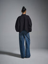 Cropped oversized shirt - Black
