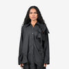 Floral cut-out detailing shirt - Black