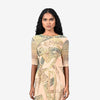 Sequinned gown - Peach