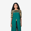 Green Hand Embroidered Long Tunic