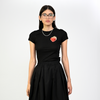 Embroidered Fitted T-shirt (Black)
