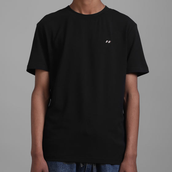 SuperHUEMN Striped Fitted T-shirt (Black)