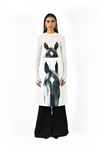 Horse printed cotton skirt