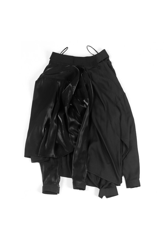 Half & half skirt (Black)