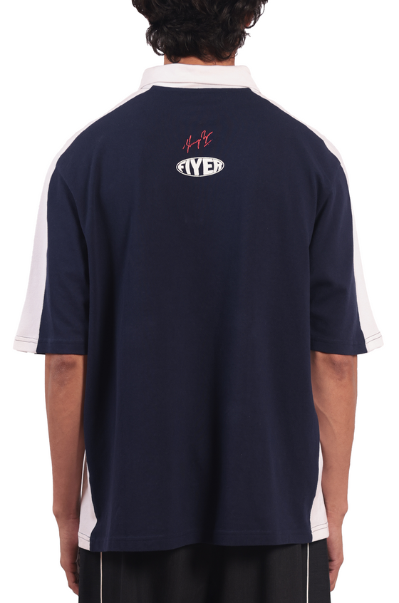 Shreyas Iyer x HUEMN 'Fiyer' T-shirt (Navy Blue)