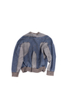 Oversized unisex panelled denim jacket