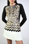 A-line 'Snake-skin' dress