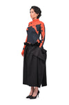 Sculpted gloved HUEMN flesh top - Red