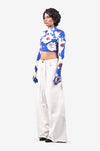 Blood Washed Second Skin Crop Top 2.0 (Blue)
