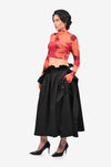 Blood Washed Second Skin Crop Top 2.0 (Maroon)